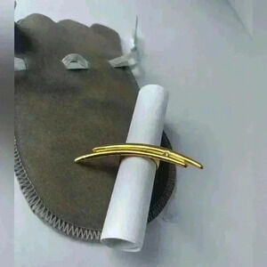 Long Golden Ring with a Tiny Bling